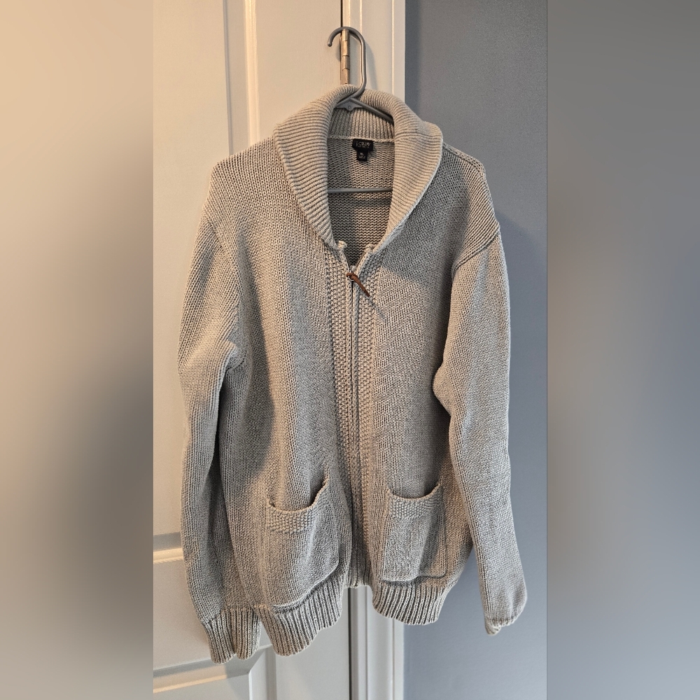 J.Crew 100% XL Cotton Zip Sweater
